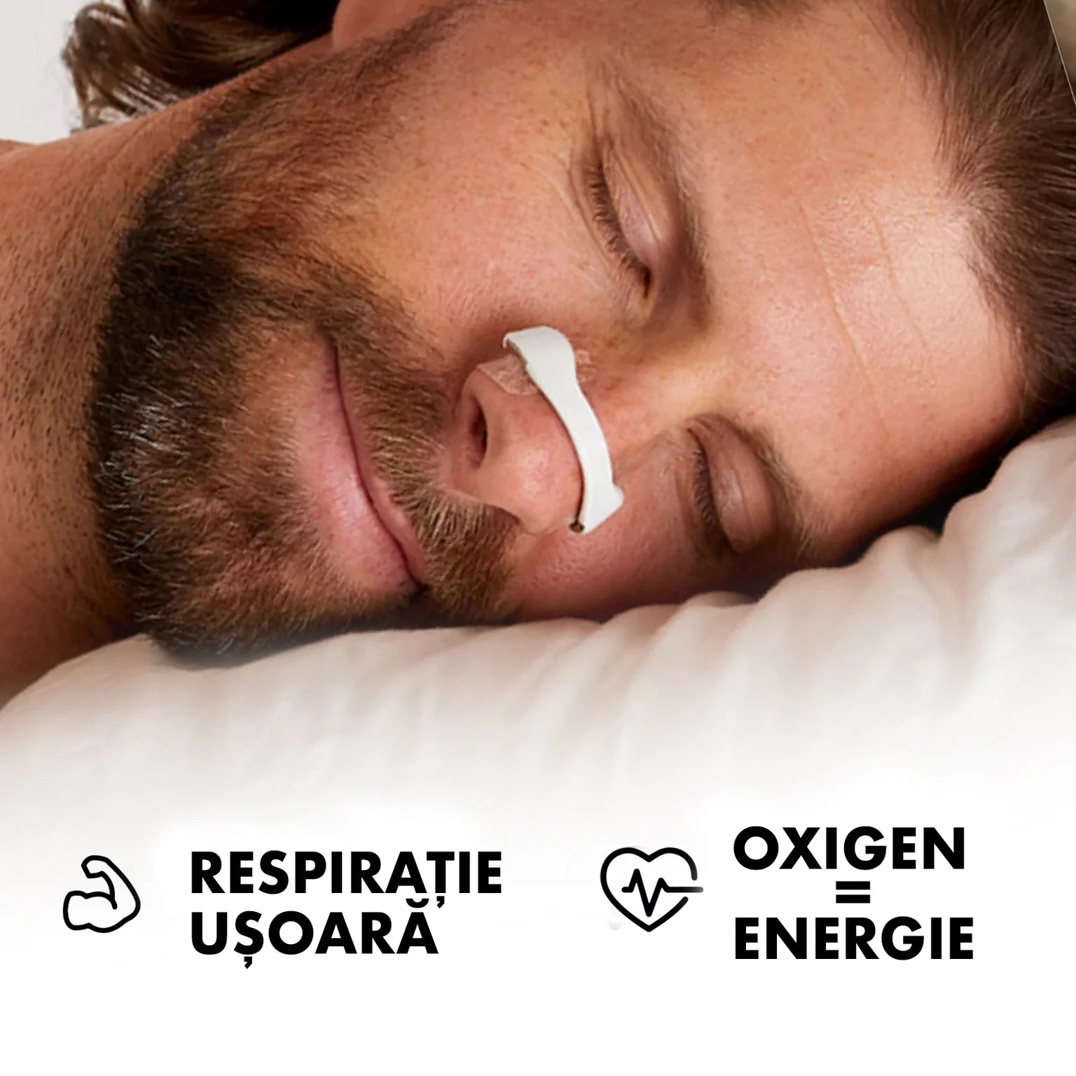 Bandă nazală anti-sforăit – respirație mai bună, somn liniștit